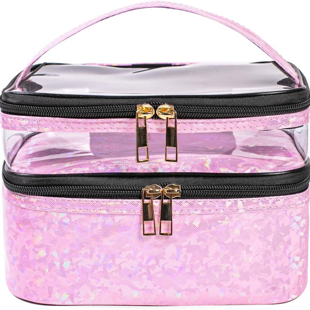Makeup Bags Double Layer Travel Storage Cosmetic Cases Make-Up Organizer Toiletr